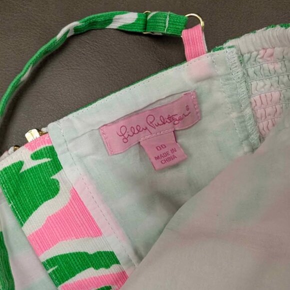 Lilly Pulitzer Parfait 2 piece Crop Top Set / Pink Flamenco / Size 00 - Picture 4 of 4